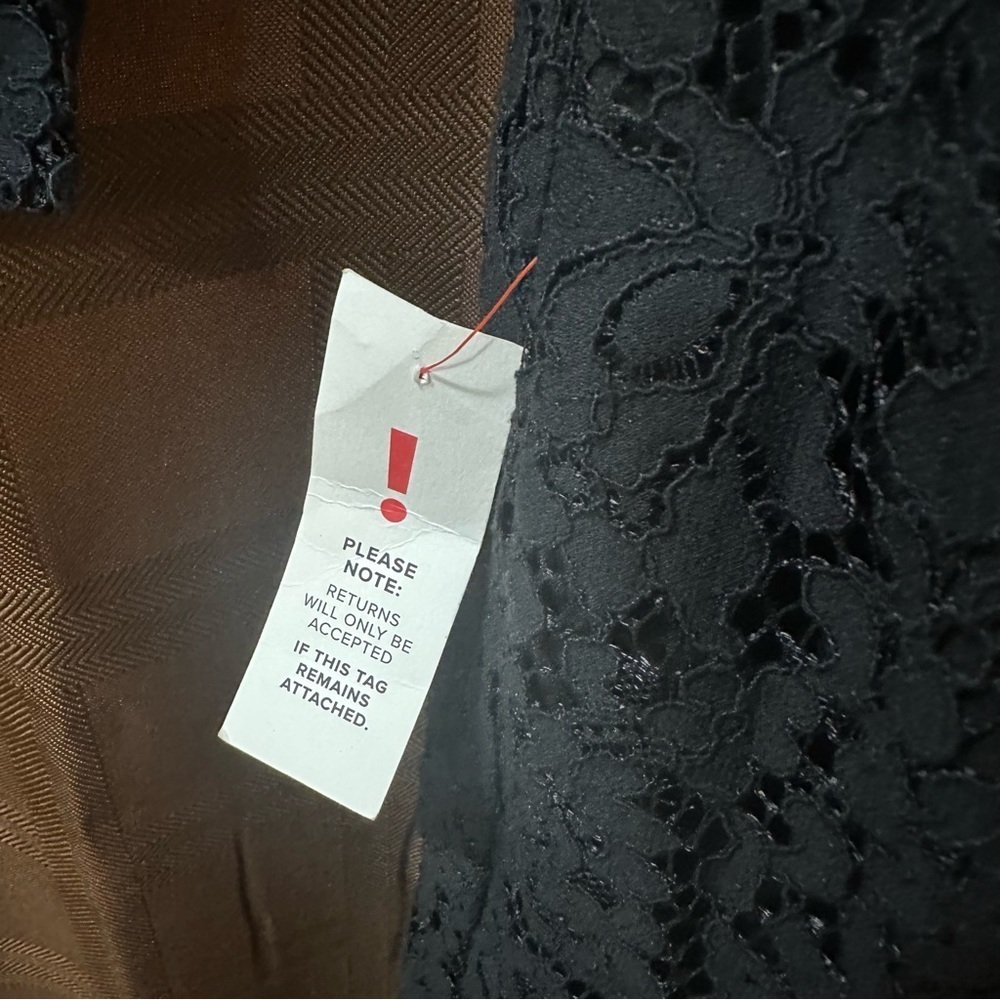 NWT Romee Bardot Lace Wrap Assymetrical Mini Dress size 6 - Picture 8 of 9